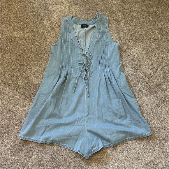 Vici Light Blue Denim romper - Picture 4 of 6